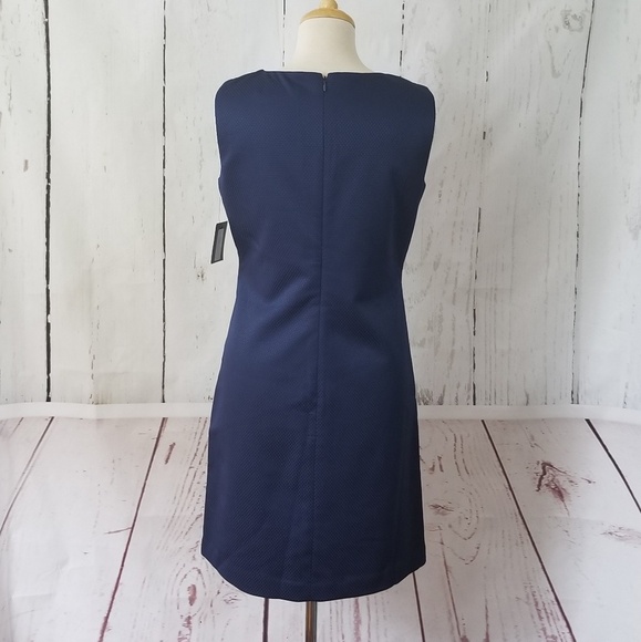 ELLEN TRACY Navy Blue Pencil Dress - Picture 4 of 8